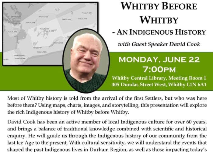 Tea & History Speaker Series Presents Whitby Before Whitby