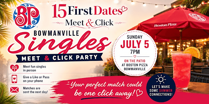 Bowmanville Meet & Click Singles Mixer (age 30-50)