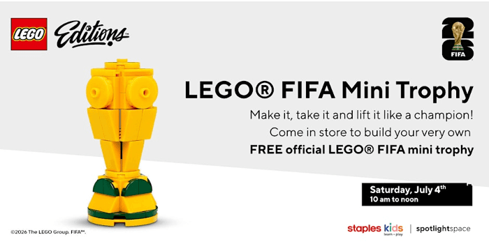 LEGO® FIFA Mini Trophy at Staples Store 160