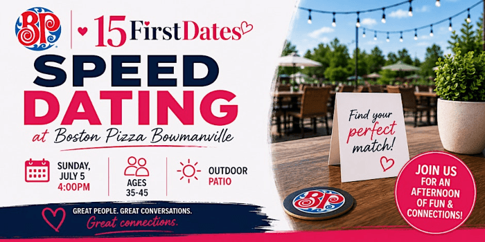 Bowmanville Speed Dating (Age 35-45)