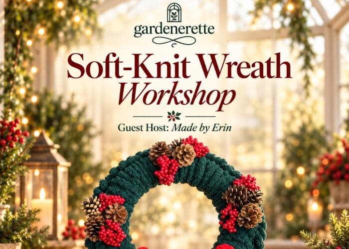 Cozy knit-wreath workshop
