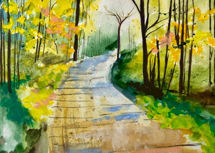 Gouache (Opaque Watercolour) Landscapes with Valerie Kent